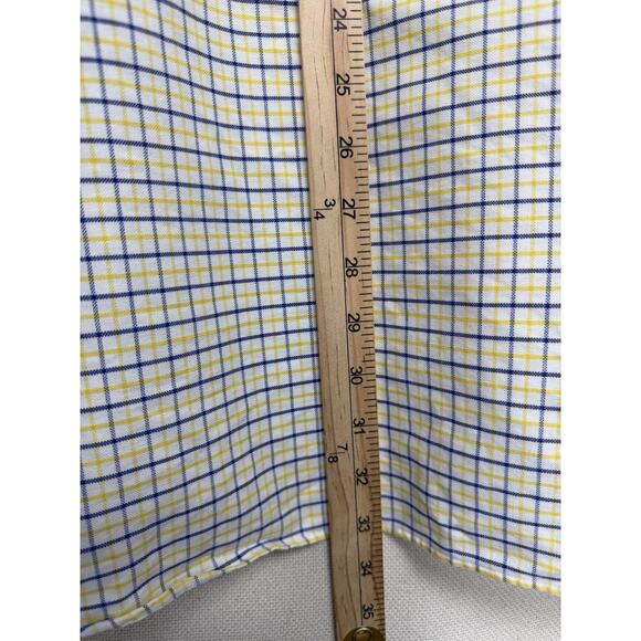 Ralph Lauren “Big Shirt” Men’s Sz XL Yellow Blue Plaid Button Down Long Sleeve - Picture 8 of 8